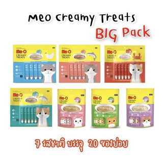 [แพ็คใหญ่- 20 หลอด] มี 11 รสชาติ ขนมแมวมีโอ ครีมมี่ 20 ซอง แ…