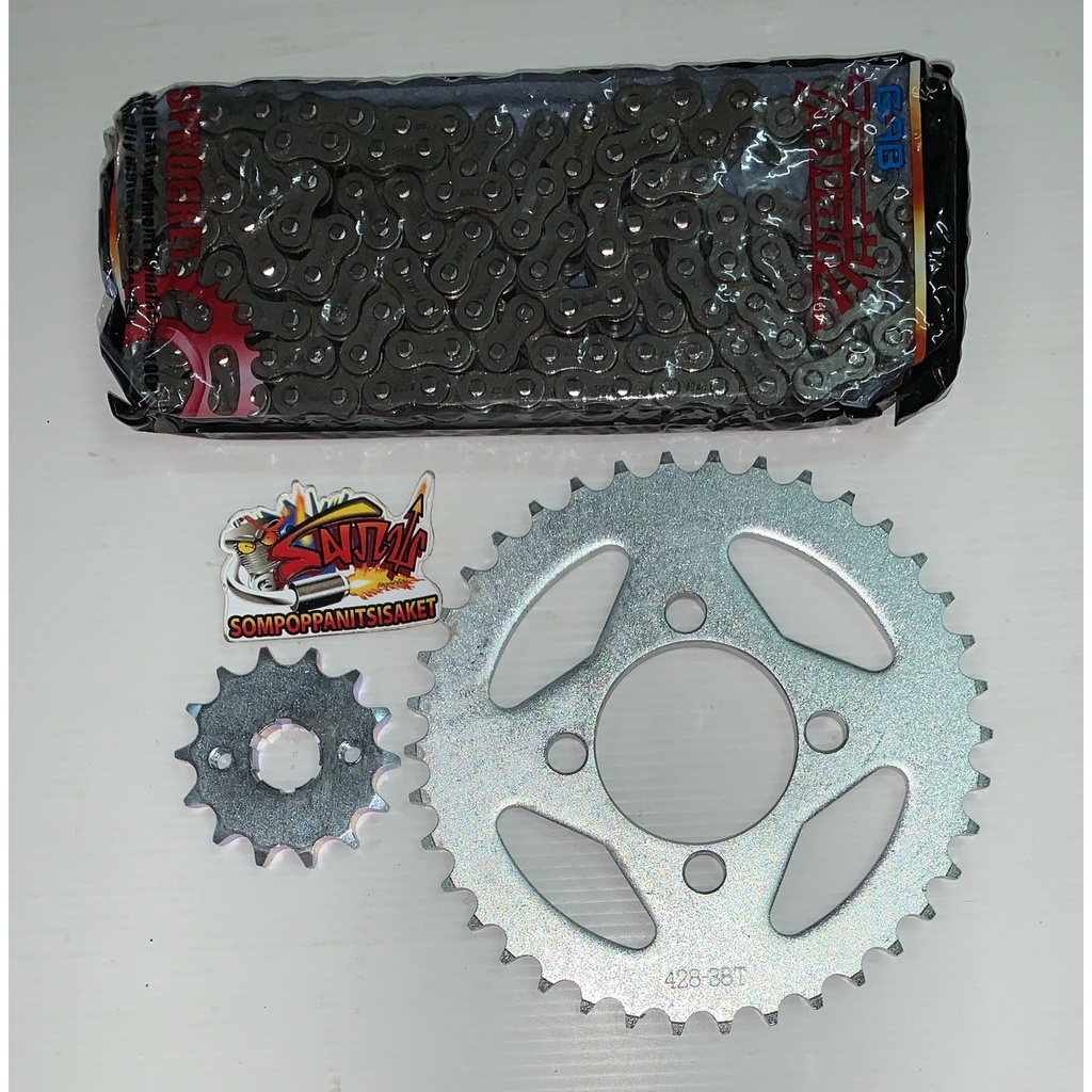 แยกขาย โซ่สเตอร์ ไทเกอร์ บ๊อกเซอร์ (TIGER BOXER) โซ่*ข้อหนา*428/126-14/15-38 เลือกได้ 1ชุด3ชิ้น(หลาย