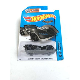 HotWheels CFK22 Diecast รถโมเดลรถเหล็ก  BATMAN ARKHAM ASYLUM Batmobile DC Comics Made in Malaysia สี ดำ