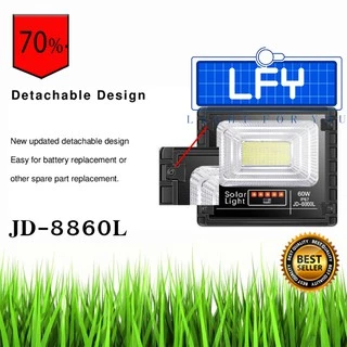 ไฟสปอร์ตไลท์ รุ่นใหม่ JD88-L รุ่น JD-8860L 60W แสงสีขาว กันน้ำ IP67 JD Solar Ligh รับประกัน1ปี