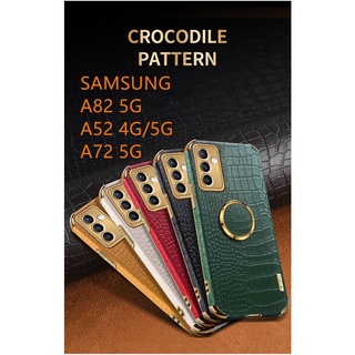 Yjd เคสโทรศัพท์มือถือกันกระแทกพร้อมแหวนหนัง 6D สําหรับ Samsung A52 A72 A82 4G 5G Samsung A52 A72 A82 4G 5G