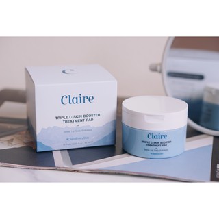 Claire Treatment Pad แผ่นเซรั่มเช็ดหน้าใส 70 แผ่น