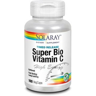 Solaray, Super Bio Vitamin C, Timed Release, VegCaps