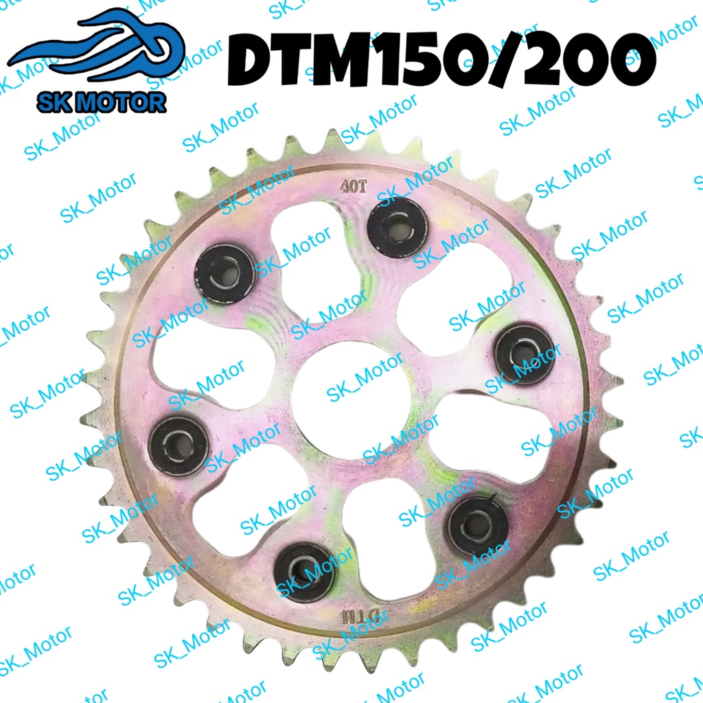 (520) 38T 40T Demak DTM 150 DTM150 / DTM 200 DTM200 สเตอร์หลัง Spoket Belakang