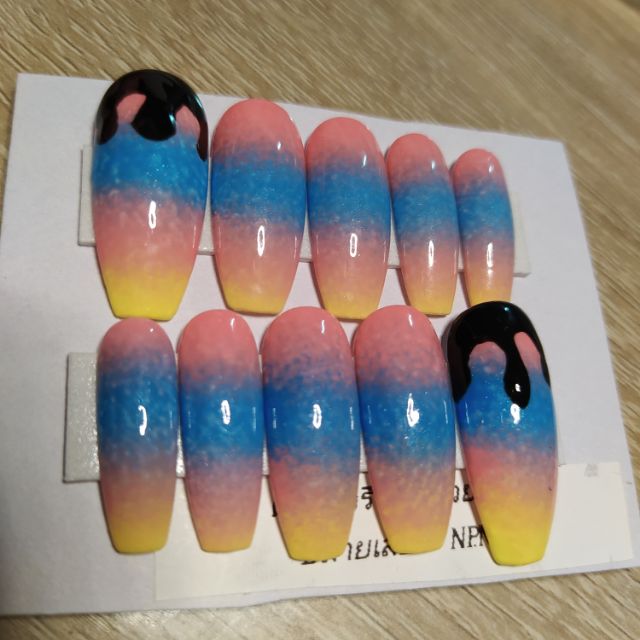 ➡️N57🦄‼️พร้อมส่ง💅เล็บปลอมสำเร็จรูป แถมฟรีกาว+ตะไบ