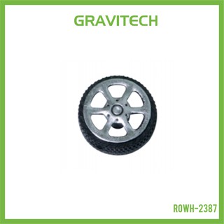 [Gravitechthai]22x8mm Wheel with 2mm Shaft - Black