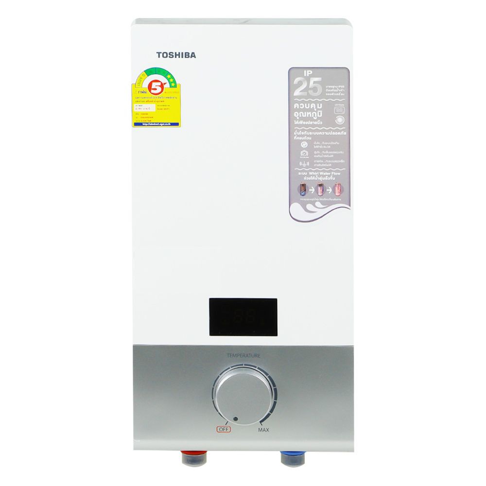 Water heater SHOWER HEATER TOSHIBA DSK38ES5KW 3800W WHITE Hot water heaters Water supply system เครื่องทำน้ำอุ่น เครื่อง