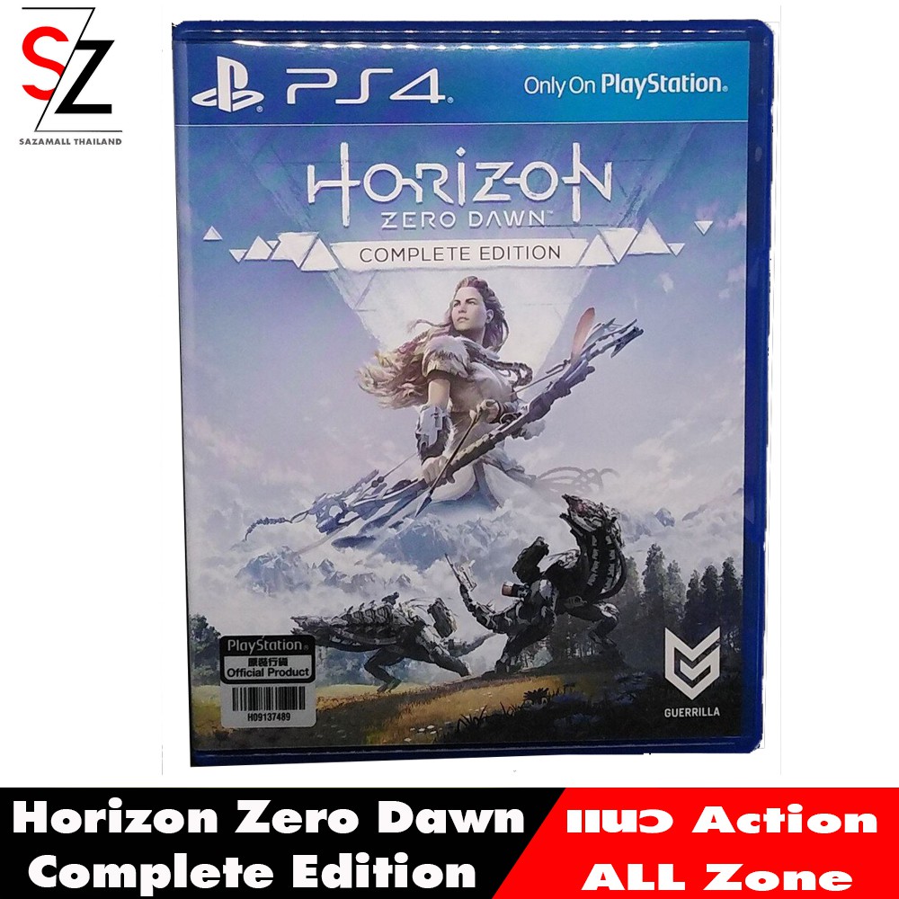Horizon Zero Dawn Complete Edition Only On Playstation แผ่นแท้ P4 เกม ps4 (มือสอง) แผ่นสวย