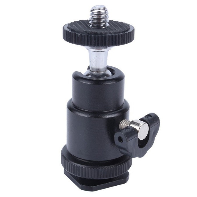 Hot Shoe 1/4 หัวบอลกล้อง - QM3621 - สีดํา