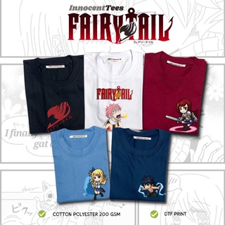 เสื้อยืด[INNOCENTTEES] FAIRY TAIL TSHIRT II ANIME INSPIRED SHIRT II SMALL TO 2XL