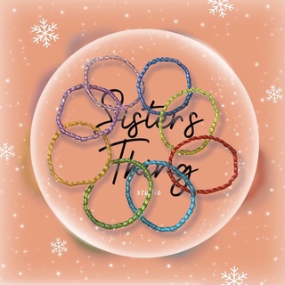 Sister’s Thing Studio 🌈 Rainbow glass beads bracelet กำไลข้อมือลูกแก้วสายรุ้ง/สีรุ้ง