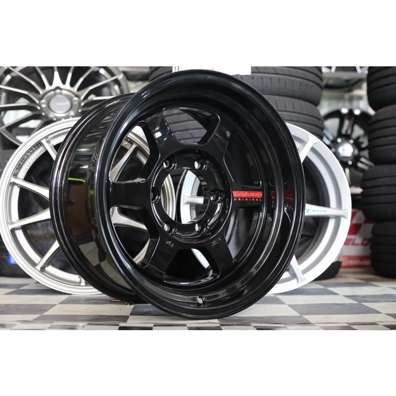 ล้อแม็กออฟโรดขอบ16 HOF Offroad ลาย TE37V กว้าง8 ออฟเซ็ต0 ใส่รถ6รู139.7