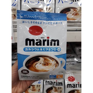 AGF Marim Cream Calcium&amp;vitamin-D in ครีมเทียมมาริมผสมแคลเซียมและวิตามินดี 200g.