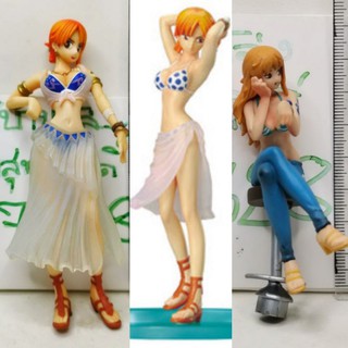 (แท้/มือสองไม่มีกล่อง/ตีเป็นอะไหล่/สูง 8 ซม.) BANDAI One Piece - Nami - One Piece Styling (4) Grand Holiday