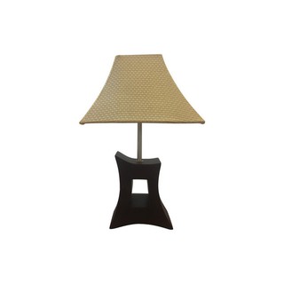 ส่งฟรี ไฟตั้งโต๊ะ CLASSIC METAL66075 CARINI FABRIC BROWN | CARINI | MT66075 โคมไฟตั้งโต๊ะ โคมไฟในบ้าน Lighting &amp; Ceiling