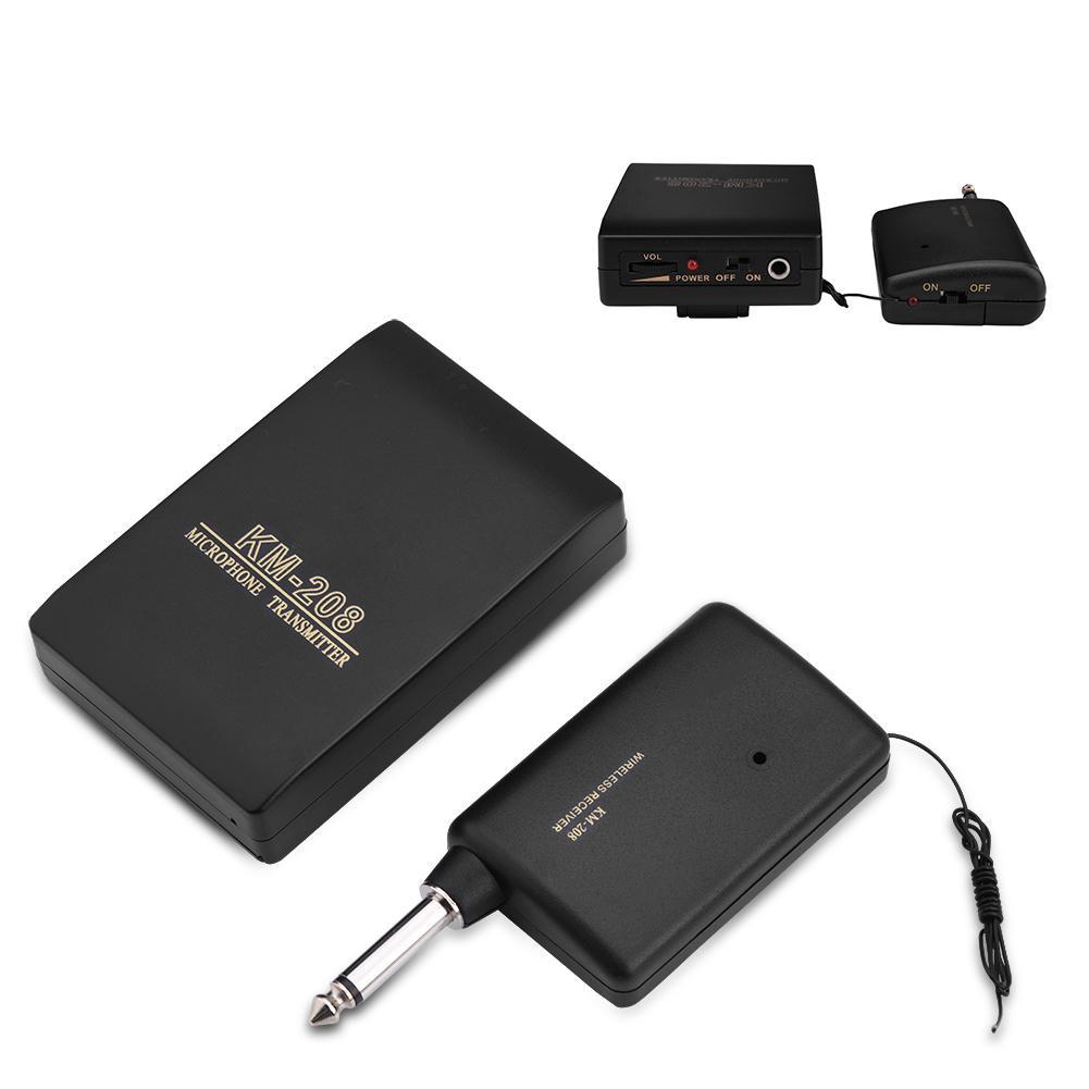 Wireless Cordless Clip on Lapel Tie Microphone Mic Kit FM Transmitter Set Mini ULPU Shopee 