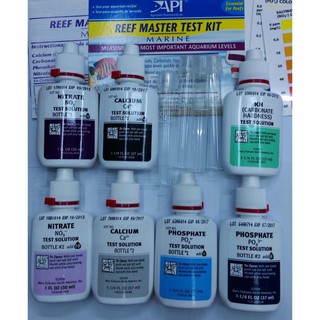 ชุดทดสอบน้ำรวมยี่ห้อ API(REEF MASTER TEST KIT MARINE )