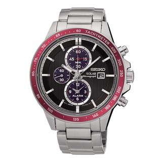 Seiko Solar Chronograph Alarm SSC433P1 Mens Watch