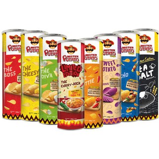 มันฝรั่งทอดกรอบ Mister Potato Chips 85g มิสเตอร์โปเตโต้ มันฝรั่งแท้ มีให้เลือก 8 รส