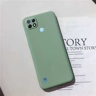 Ready Stock เคสโทรศัพท์ Realme C21 / Realme C25 2021 New Phone Casing Skin Feel TPU Soft Case Simple Color Silicone Back Cover เคส Realmi C21