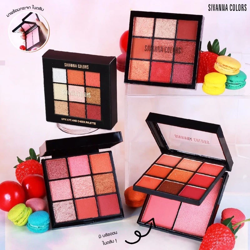 Sivanna HF4034 อายแชโดว์ สิวันนา สีสวย2ชั้นพกพาสะดวก