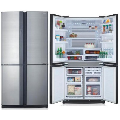 SHARP ตู้เย็น 4 ประตู ขนาดความจุ 20.5 คิว รุ่น SJ-FX74T-SL
