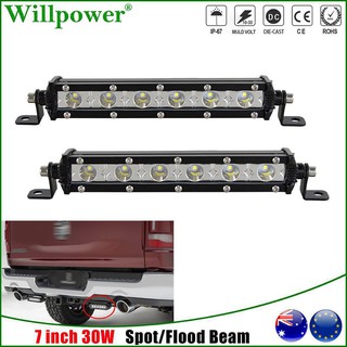 ไฟสปอร์ตไลท์ LED 18W 6 ชิป LED Pods Spot Light ไฟสปอร์ตไลท์แบบราง ไฟรถมอเตอร์ไซค์ ไฟรถ ATV ไฟรถยนต์ LED 6 ดวงไฟสีขาว