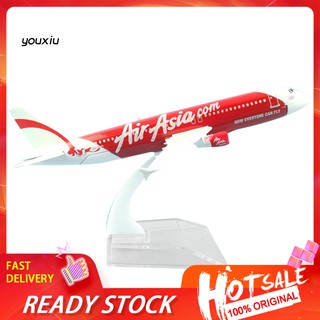 mxwj 1/400 air asia a 320 โมเดลเครื่องบินของเล่นสําหรับเด็ก