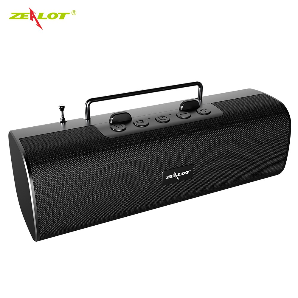 Zealot S40 FM Radio Wireless Speaker Bluetooth Microphone ลำโพงบลูทูธ คุณภาพเสียงสเตอริโอ ดีไซน์คลาส