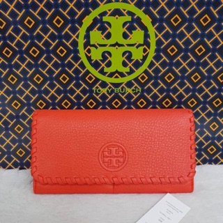 พร้อมส่ง กระเป๋าสตางค์Toryburch สีแดงมีช่องใส่บัตรเยอะค่ะ