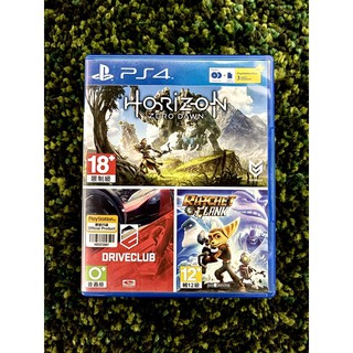 แผ่นเกม ps4 มือสอง / Horizon + Driveclub / zone all