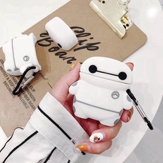 เคสหูฟังบลูทูธไร้สาย ซิลิโคน ลาย Baymax Big Hero สําหรับ AirPods Pro 1 2