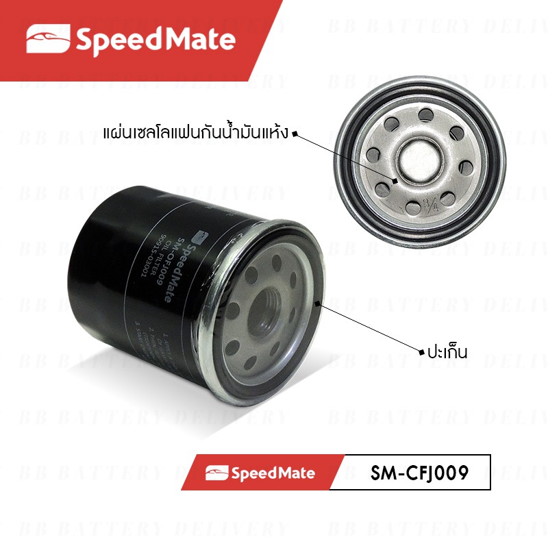 กรองเครื่อง Toyota Altis, AE100, Camry, Wish, Collona, Vigo, 1JZ-2JZ, Celica Speedmate (Made in Korea)