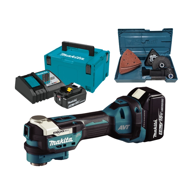 [คอมโบเซ็ต] MAKITA DTM52RTJX1 : เครื่องมือเอนกประสงค์ไร้สาย 18V