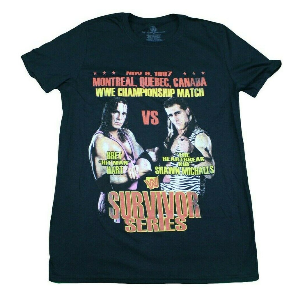 Wwe Wrestleia Survivor Series Hart. เสื้อยืด พิมพ์ลาย Shawn Michaels Black S สําหรับผู้ชาย