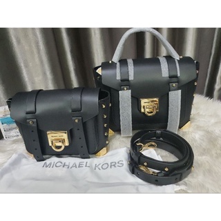 MICHAEL MICHAEL KORS Manhattan Leather Crossbody Bag.