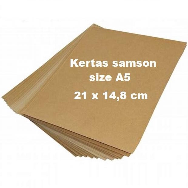Samson Brown Paper 80gram size A5 เหมาะสําหรับบรรจุ