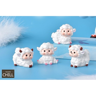 [MC969] ตุ๊กตุ่นจิ๋ว แกะ ขนขาว ปุกปุย 🐑 (1 ตัว ราคา 20 บาท)