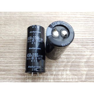 คาปา เครื่องเชื่อม capacitor 450V390UF 25x60mm ของถอด