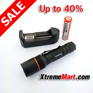 ชุดเซตไฟฉาย Luxnwatts H16 cree XM-L2 สว่าง 780 LM  5 Mode พร้อมแบตเตอรี่และเครื่องชาร์จ