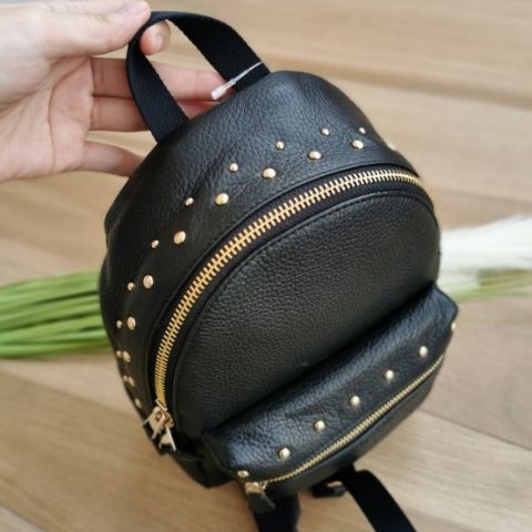 MINI CHARLIE BACKPACK WITH STUDS COACH F45070 BLACK IMITATION GOLD brandname niceshop ThaiPick