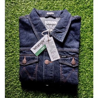 แจ็คเก็ตยีนส์ Wrangler Regular Fit แบรนด์แท้ ผ้า Cotton+Hemp (made in Vietnam) ราคาป้าย2,390฿