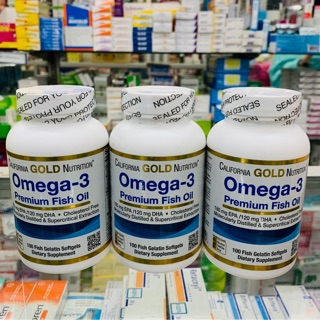 Omega 3 Fish oil 100 เม็ด 2000 มก. หมดอายุ 05/2022