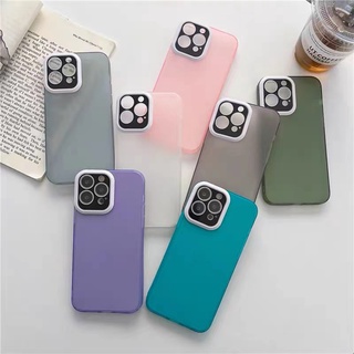 เคสนิ่มกันกล้อง หลังขุ่น พร้อมส่ง สำหรับ รุ่น i7 i8 se2020 7plus 8plus i11 i12 12pro i12promax i13 13pro 13promax