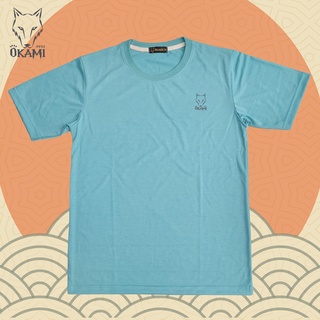 เสื้อยืด OKAMI "คอกลม" สีพาสเทล