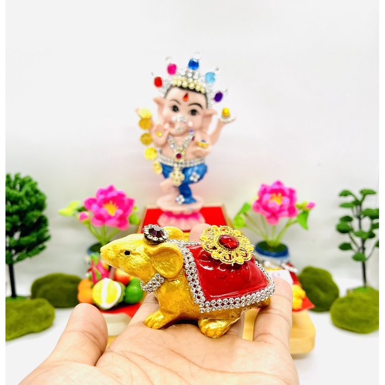 หนูมุสิกะ นกฮูกพระแม่  หนูพระพิฆเนศ ราคาต่อตัว  หนูถวายพระพิฆเนศ ติดเครื่องประดับ หนูมุสิกะขอพร บริวารพิฆเนศ ราคา ถูกที่สุด ดีลบีเคเค แกลเลอรีภาพที่ 7