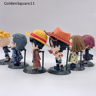 Goldensquare11 โมเดลฟิกเกอร์ อนิเมะวันพีช ลูฟี่ สําหรับตกแต่งเค้ก