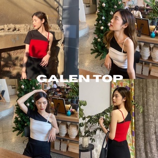 PACHY | GALEN TOP เสื้อไหมพรมเกาหลี เปิดไหล่ ทูโทน ไม่ซ้ำใคร