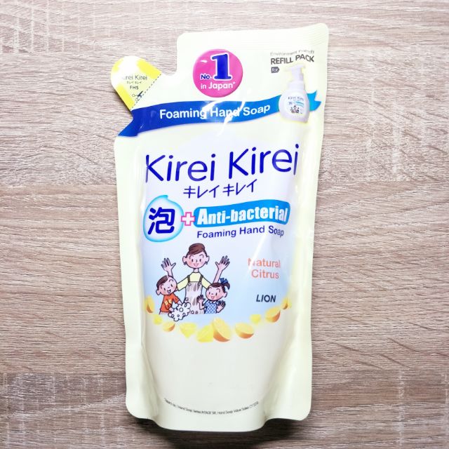 Kirei Kirei โฟมล้างมือ คิเรอิ สูตรป้องกันแบคทีเรีย พร้อมส่ง กลิ่นส้ม Anti-Bacterial Natural Citrus 2