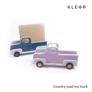 KlearObject Country road my truck กล่องใส่กระดาษโน๊ต ที่เก็บกระดาษโน๊ต กระดาษจดบันทึก ที่ใส่นามบัตร กล่องอะคริลิค เก็บ